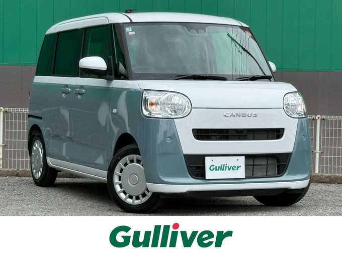 新着情報“ムーヴキャンバスストライプスX eco IDLE非装着車”2025年式シャイニングホワイトパール/レイクブルーメタリック入荷しました！