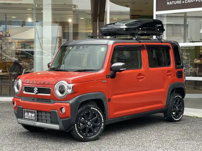 新着情報“ハスラーハイブリッドXターボ”2020年式バーミリオンオレンジ/ガンメタリック2トーン入荷しました！