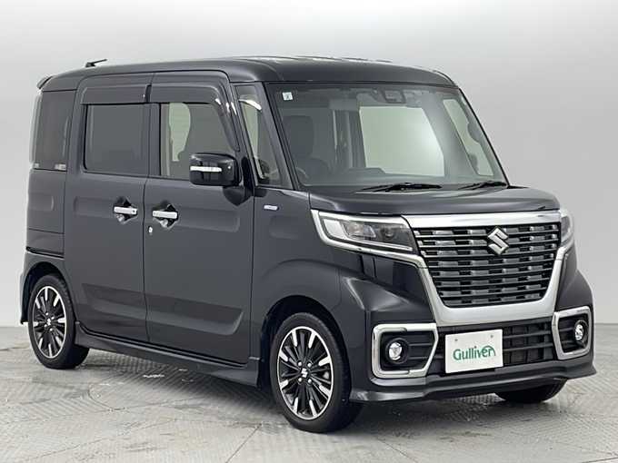新着情報“スペーシアカスタムハイブリッドXS 衝突被害軽減ブレーキ非装着車”2019年式ブルーイッシュブラックパール3入荷しました！