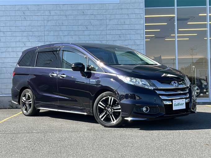 新着情報“オデッセイハイブリッドハイブリッドアブソルート・ホンダセンシング”2017年式プレミアムヴィーナスブラックP入荷しました！