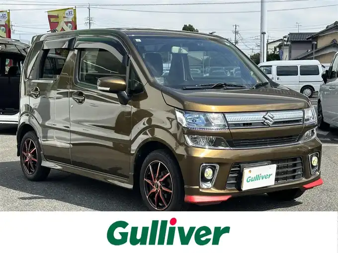 新着情報“ワゴンＲハイブリッドFZ セーフティパッケージ装着車”2017年式ブレイブカーキP入荷しました！