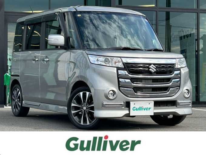 新着情報“スペーシアカスタムＺターボ デュアルカメラブレーキサポート装着車”2016年式スチールシルバーM入荷しました！