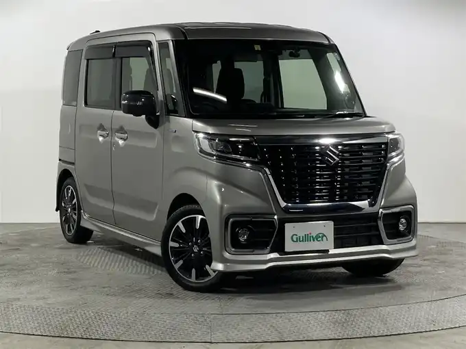 新着情報“スペーシアカスタム HYBRID XS ターボ”2020年式スチールシルバーM入荷しました！