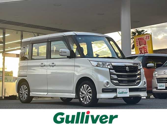 新着情報“スペーシアカスタムＺベースグレード ユーティリティーパッケージ装着車”2017年式ピュアホワイトP入荷しました！