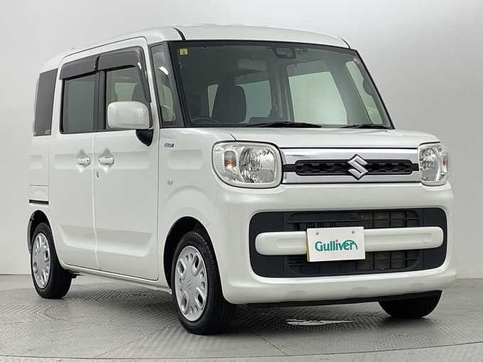 新着情報“スペーシアハイブリッドX 衝突被害軽減ブレーキ非装着車”2018年式ピュアホワイトP入荷しました！