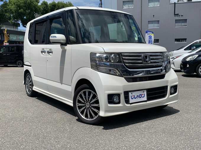 新着情報“Ｎ－ＢＯＸカスタムG特別仕様車ターボSSパッケージ”2014年式プレミアムホワイトパール入荷しました！