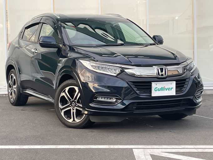 新着情報“ヴェゼルハイブリッドZ・ホンダセンシング”2018年式ミッドナイトブルービームM入荷しました！