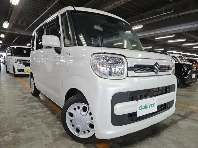 新着情報“スペーシアハイブリッドG スズキセーフティサポート非装着車”2020年式ピュアホワイトP入荷しました！