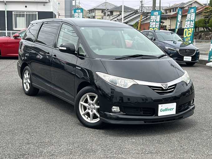 新着情報“エスティマハイブリッドX”2008年式黒入荷しました！