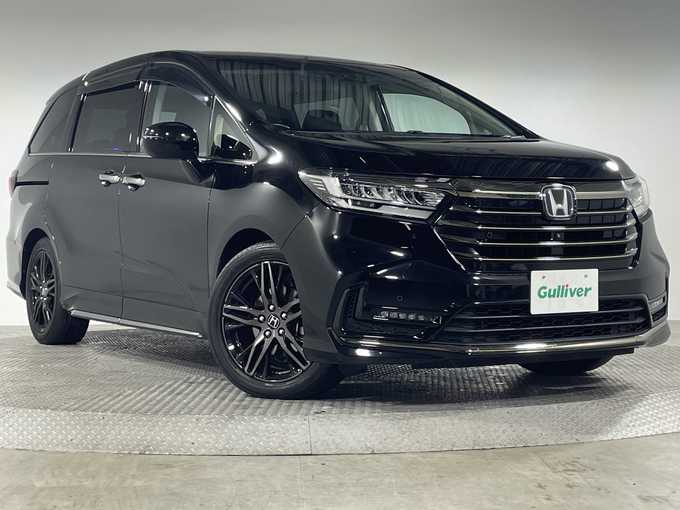 新着情報“オデッセイハイブリッドe:HEVアブソルート・EX”2021年式プレミアムスパークルブラックパール入荷しました！