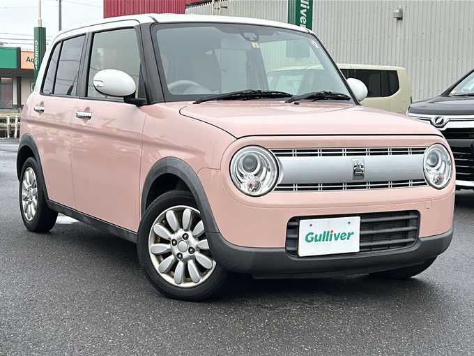 新着情報“アルトラパンX 全方位モニター付メモリーナビゲーション装着車”2016年式コフレピンクパールメタリック/ホワイト2トーンルーフ入荷しました！
