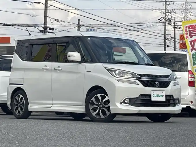 新着情報“ソリオバンディットハイブリッドMV デュアルカメラブレーキサポート装着車”2017年式ピュアホワイトP入荷しました！