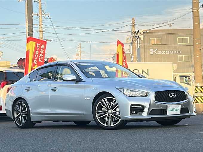 新着情報“スカイライン350GT ハイブリッド タイプSP”2014年式ブリリアントシルバー入荷しました！