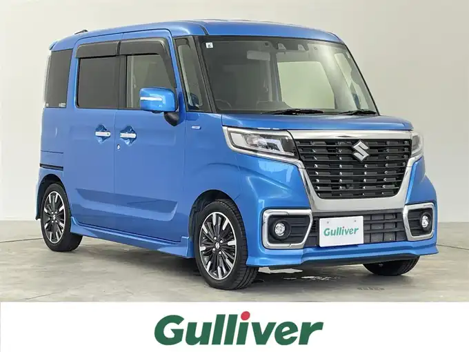 新着情報“スペーシアカスタムハイブリッドXSターボ”2021年式ブリスクブルーM入荷しました！