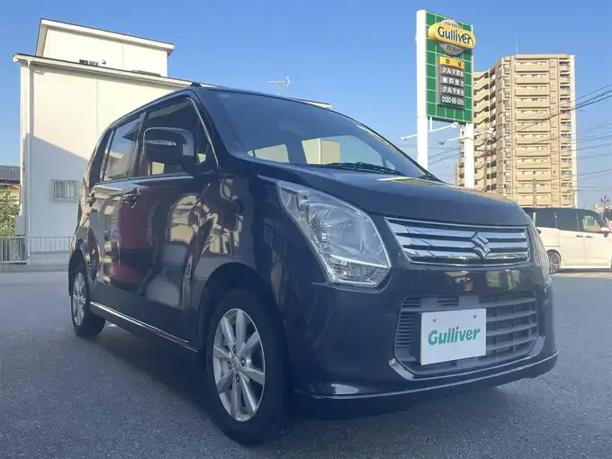 新着情報“ワゴンＲFXリミテッド（レーダーブレーキサポート装着車）”2014年式ブルーイッシュブラックパール3入荷しました！