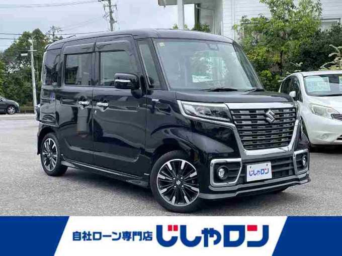 新着情報“スペーシアカスタムハイブリッドXS”2018年式ブルーイッシュブラックパール3入荷しました！