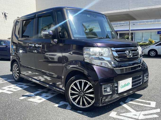 新着情報“Ｎ－ＢＯＸカスタム2トーンカラースタイル G・ターボLパッケージ”2016年式プレミアムベルベットパープル・パール入荷しました！