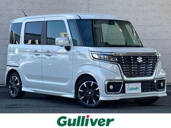 新着情報“スペーシアカスタム HYBRID XS”2019年式ピュアホワイトP入荷しました！