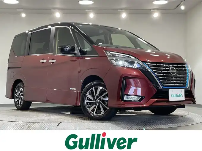 新着情報“セレナe－パワー ハイウェイスターV”2021年式マルーンレッド 2トーン入荷しました！