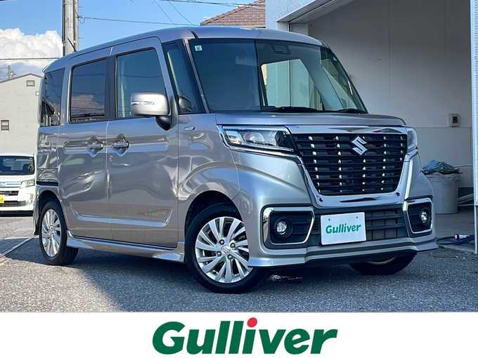 新着情報“スペーシアカスタムハイブリッドGS”2019年式スチールシルバーM入荷しました！