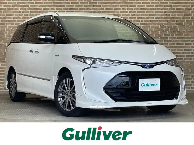 新着情報“エスティマハイブリッドアエラス プレミアム－G”2019年式ホワイトパールクリスタルシャイン入荷しました！