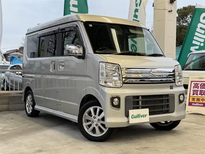 新着情報“エブリイワゴンPZターボスペシャル ハイルーフ”2018年式シルキーシルバーメタリック入荷しました！