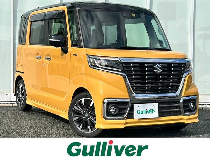新着情報“スペーシアカスタムハイブリッドXSターボ 衝突被害軽減ブレーキ非装着車”2018年式アクティブイエロー/ブラック2トーンルーフ入荷しました！