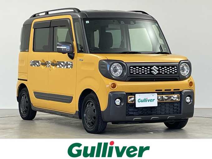 新着情報“スペーシアギアハイブリッドXZ”2021年式アクティブイエロー/ガンメタリック2トーン入荷しました！