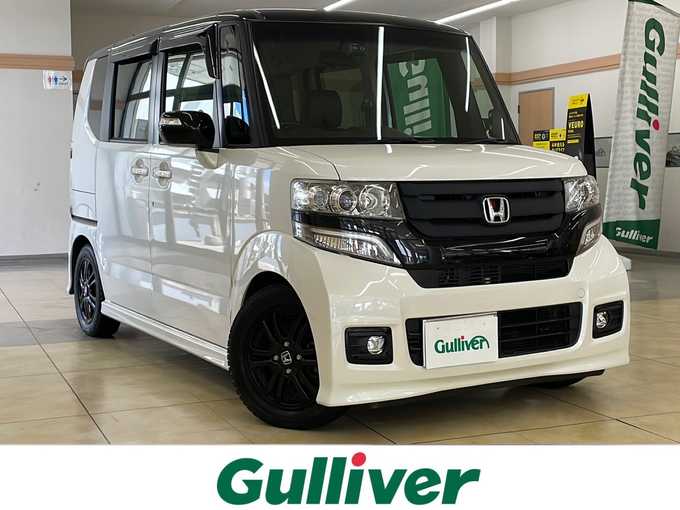 新着情報“Ｎ－ＢＯＸ＋カスタム2トーンカラースタイル G・ターボLパッケージ”2016年式プレミアムホワイトパールⅡ入荷しました！
