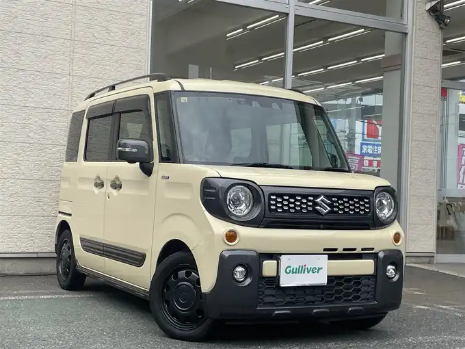 新着情報“スペーシアギアハイブリッドXZ”2020年式シフォンアイボリーM入荷しました！
