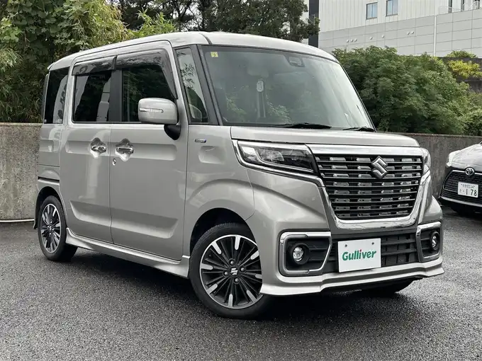 新着情報“スペーシアカスタムハイブリッドXS”2020年式スチールシルバーM入荷しました！