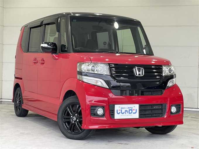 新着情報“Ｎ－ＢＯＸカスタム2トーンカラースタイル G特別仕様車ターボSSパッケージ”2014年式ミラノレッド入荷しました！