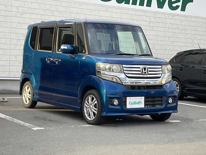 新着情報“Ｎ－ＢＯＸカスタムG・Lパッケージ”2012年式プレミアムダイナミックブルーパール入荷しました！
