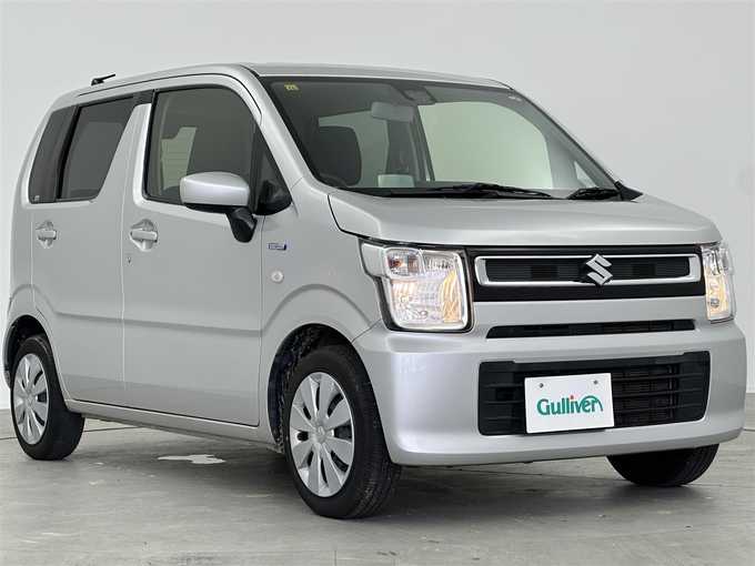 新着情報“ワゴンＲハイブリッドFX セーフティパッケージ装着車”2018年式シルキーシルバーメタリック入荷しました！