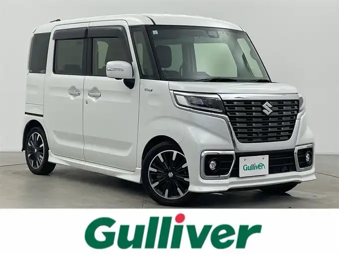 新着情報“スペーシアカスタムハイブリッドXSターボ”2019年式ピュアホワイトP入荷しました！