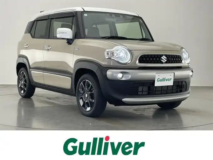 新着情報“クロスビーハイブリッドMZ ブラックインテリアパッケージ装着車”2021年式キャラバンアイボリーパールメタリック/ホワイト 2トーンルーフ入荷しました！