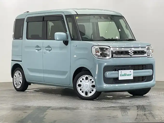 新着情報“スペーシアハイブリッドX”2021年式オフブルーM入荷しました！