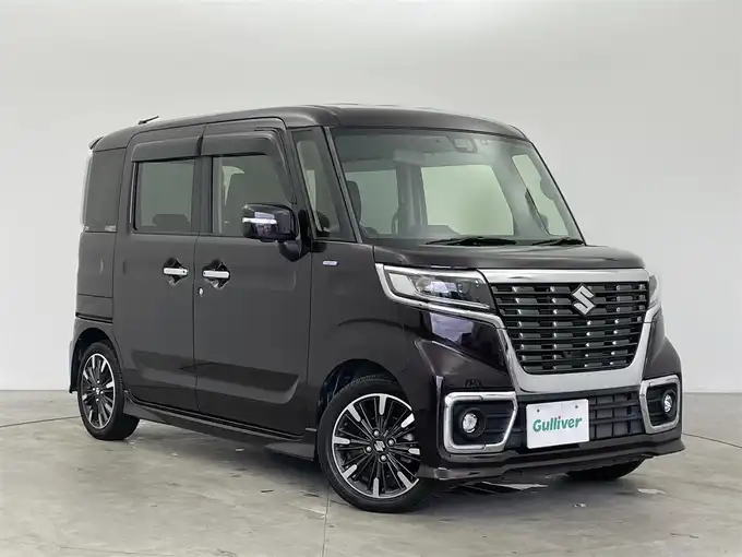 新着情報“スペーシアカスタムハイブリッドXS”2019年式ムーンライトバイオレットPM入荷しました！