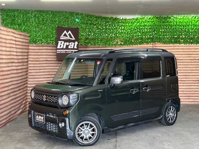 新着情報“スペーシアギアハイブリッドXZ ターボ”2022年式クールカーキパールメタリック/ガンメタリック2トーン入荷しました！