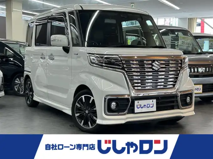 新着情報“スペーシアカスタムハイブリッドXSターボ”2018年式ピュアホワイトP入荷しました！