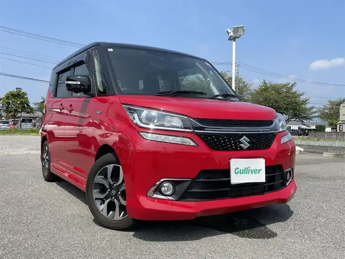 新着情報“ソリオバンディットハイブリッドMV デュアルカメラブレーキサポート装着車”2018年式ファーベントレッド/スーパーブラックパール入荷しました！