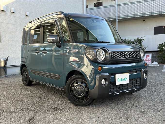 新着情報“スペーシアギアハイブリッドXZ”2020年式デニムブルー ガン