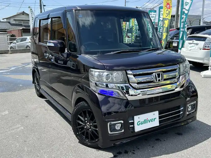 新着情報“Ｎ－ＢＯＸカスタムG・ターボLパッケージ”2015年式マジソンブルーパール入荷しました！