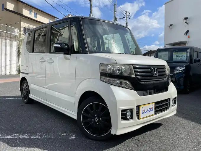 新着情報“Ｎ－ＢＯＸカスタムG特別仕様車ターボSSパッケージ”2014年式プレミアムホワイトパール入荷しました！