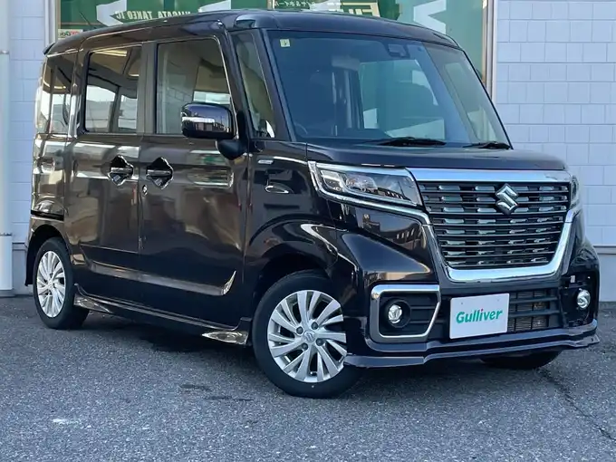 新着情報“スペーシアカスタムハイブリッドGS”2018年式アーバンブラウンパールメタリック入荷しました！