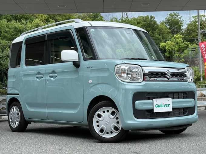 新着情報“スペーシアハイブリッドX”2019年式オフブルーメタリック/ホワイト2トーン入荷しました！