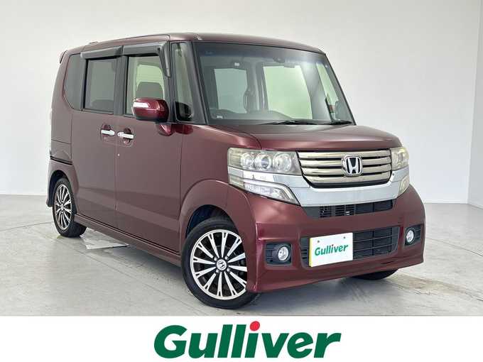 新着情報“Ｎ－ＢＯＸカスタム2トーンカラースタイル G特別仕様車ターボSSパッケージ”2014年式プレミアムディープロッソパール入荷しました！