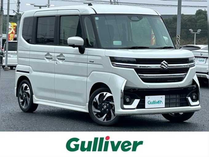 新着情報“スペーシアカスタムハイブリッドXS”2025年式ピュアホワイトP入荷しました！