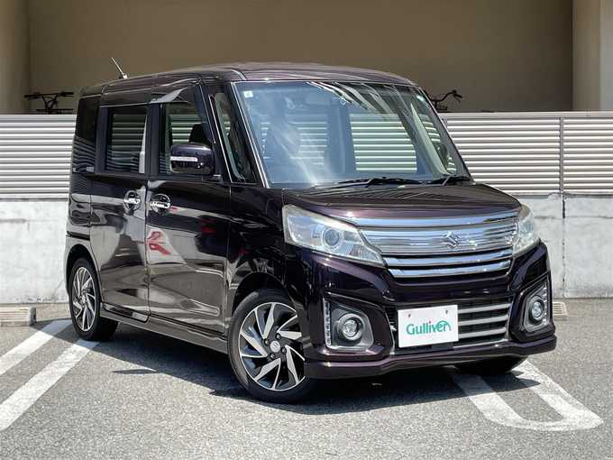 新着情報“スペーシアカスタムXS デュアルカメラブレーキサポート装着車”2015年式ムーンライトバイオレットPM入荷しました！