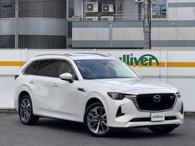 新着情報“ＣＸ－８０XD－ハイブリッド プレミアムモダン”2025年式ロジウムホワイトプレミアムメタリック入荷しました！